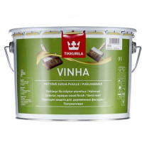 Антисептик Tikkurila Vinha (База А) белый для дерева, 9 л