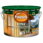 Антисептик Pinotex Ultra Белый для дерева с УФ фильтром, 9 л